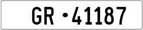 Truck License Plate